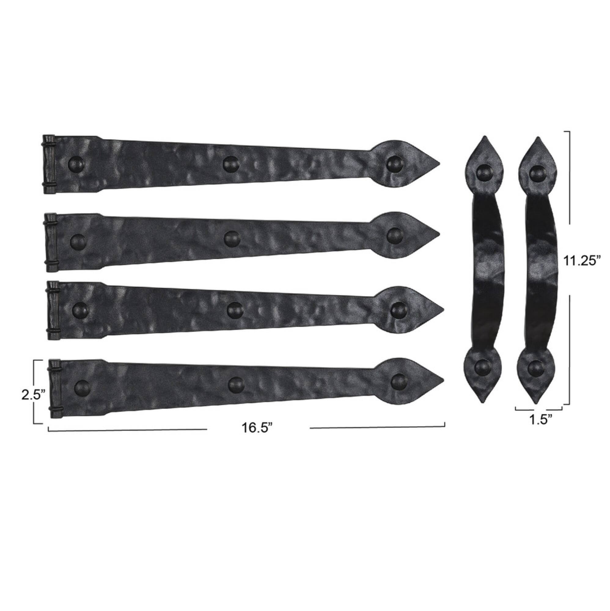 Household Essentials Black Premium Carriage House Garage Door Magnet Set